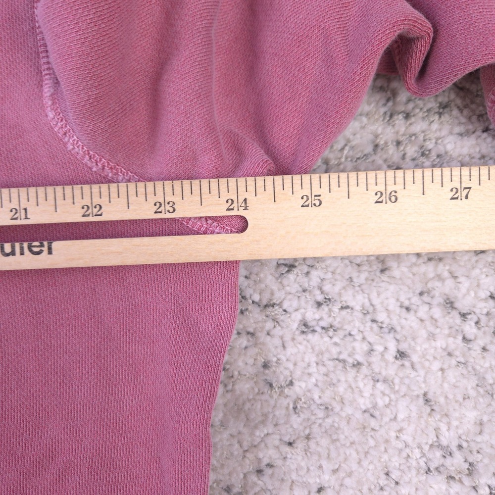 J Crew Sweatshirt Mens Size XL Crew Neck Pullover Garment Dyed Pink Sweater - Picture 8 of 9